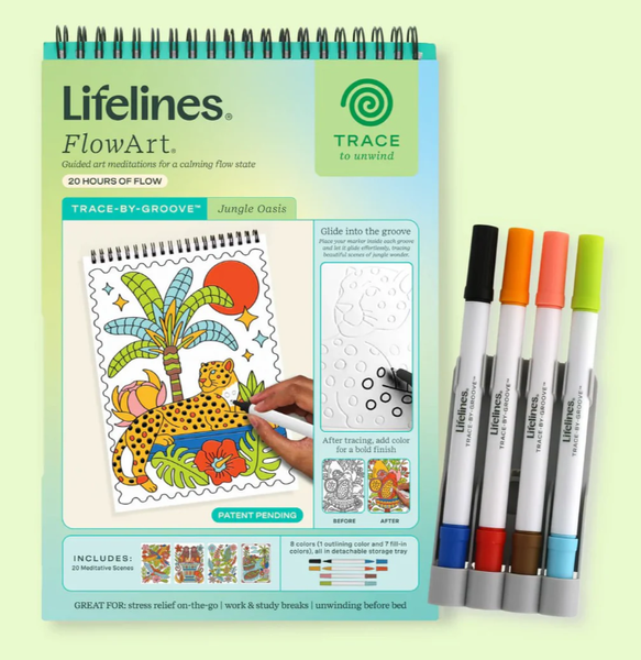 LIFELINES FLOWART TRACE-BY-GROOVE: JUNGLE OASIS
