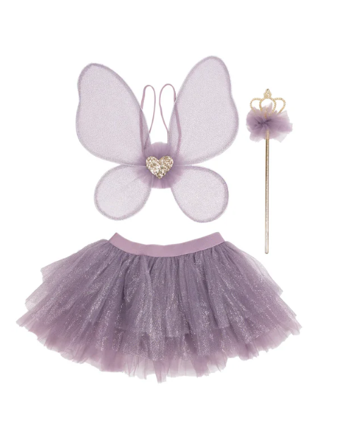ROYAL FAIRY PRINCESS SKIRT SET SIZE 4-6 PURPLE