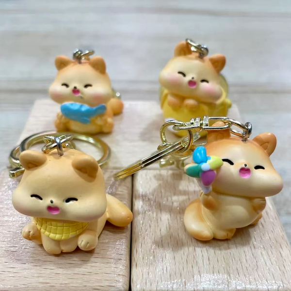 BROWN CAT KEYCHAIN