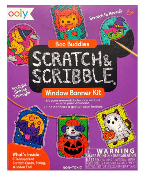 SCRATCH AND SCRIBBLE: WINDOW BANNER KIT BOO BUDDIES