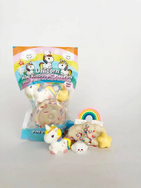 MINI KIDDOUGH PLAY PACK: UNICORN RAINBOW SHERBET