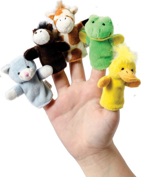 PLUSH FINGER PUPPETS ASSORTED