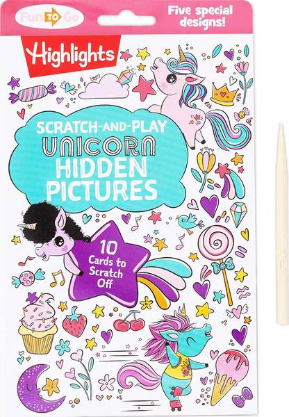 SCRATCH PLAY UNICORN HIDDEN PICTURES