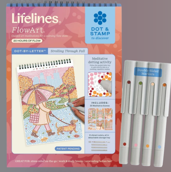 LIFELINES FLOWART DOT-BY-LETTER STROLLING THROUGH FALL