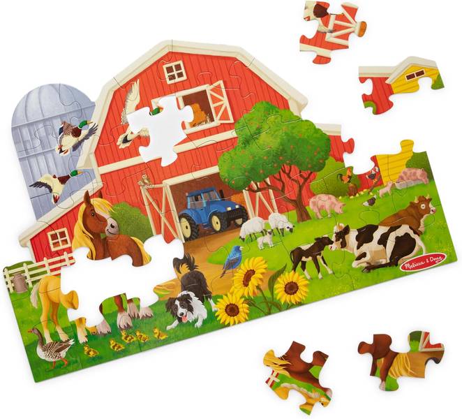 FLOOR PUZZLE: BUSY BARN 32 PCS