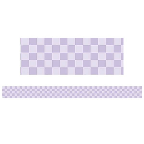 BORDER: COLOR CRUSH PURPLE CHECKERS