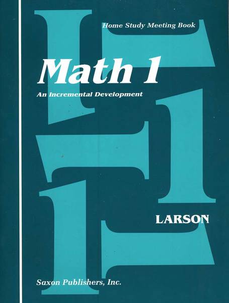 SAXON MATH 1 HOME STUDY MEETING BOOK
