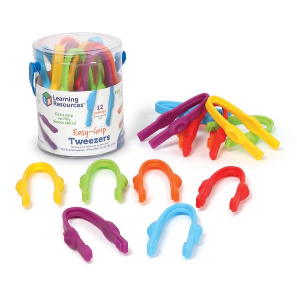EASY-GRIP TWEEZERS: SET OF 12
