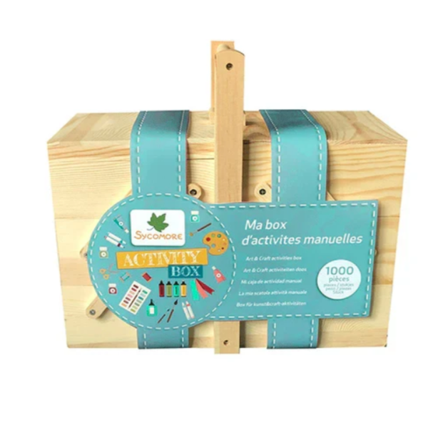 WOODEN ART & CRAFT ACTIVITIES BOX
