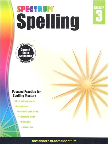 SPECTRUM COMMON CORE SPELLING GRADE 3