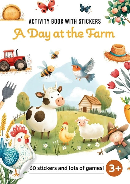 ACTIVITY BOOK WITH STICKERS A DAY AT THE FARM
