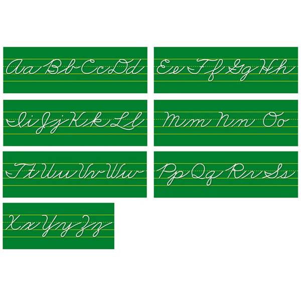 BULLETIN BOARD SET: TRADITIONAL CURSIVE ALPHABET LINE