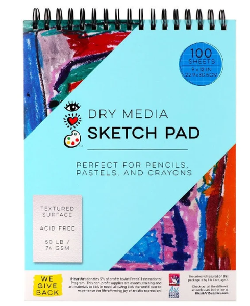 DRY MEDIA SKETCH PAD 100 PAGES