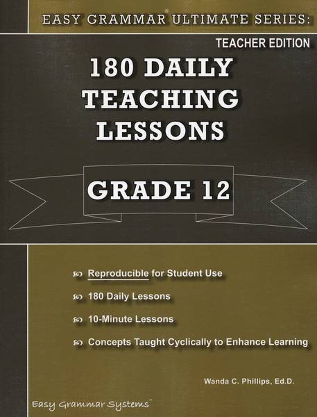 EASY GRAMMAR ULTIMATE SERIES: GRADE 12 TEACHER'S EDITION