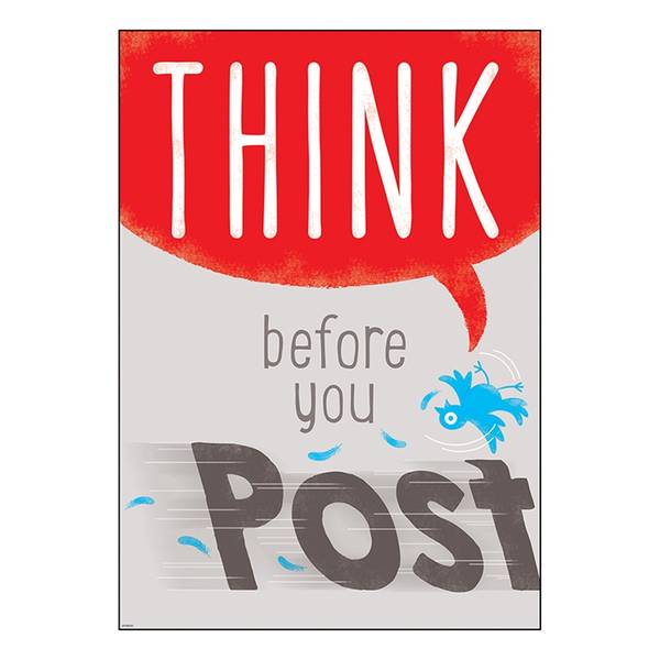 (SALE)POSTER: THINK BEFORE YOU POST