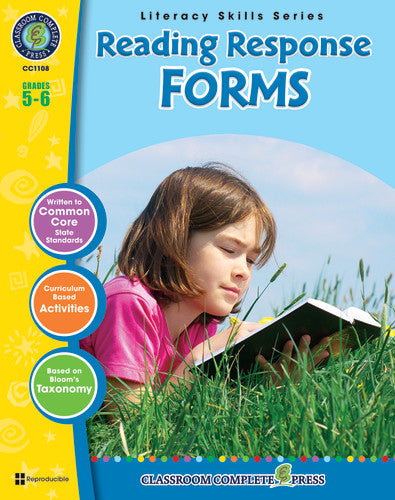 (SALE) READING RESPONSE FORMS SERIES: READING RESPONSE FORMS GRADE 5-6