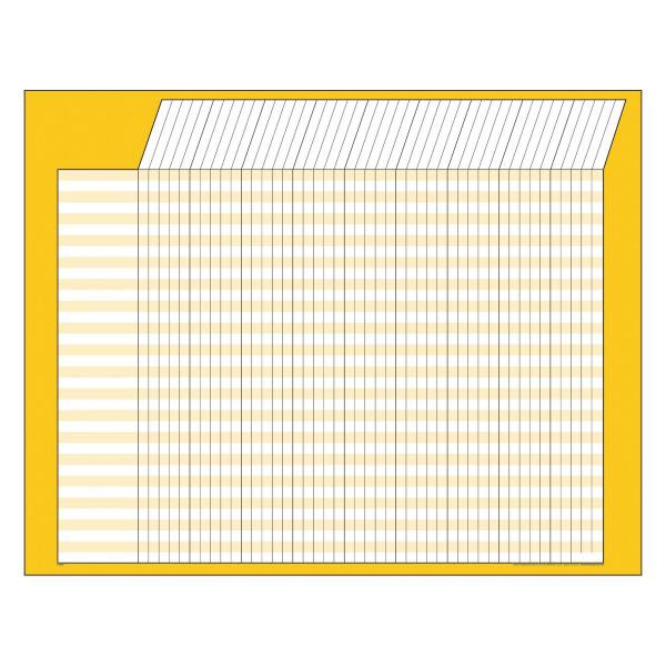 INCENTIVE CHART: HORIZONTAL 22"X28" YELLOW