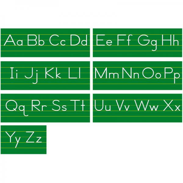 BULLETIN BOARD SET: ALPHABET LINE TRADITIONAL MANUSCRIPT
