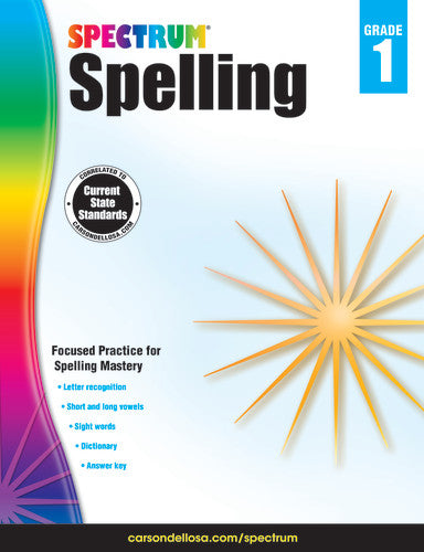 SPECTRUM COMMON CORE SPELLING GRADE 1