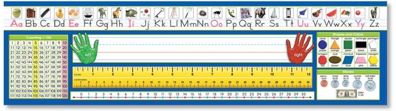 DESK PLATES: PRIMARY/TRADITIONAL MANUSCRIPT COUNTING 1-120