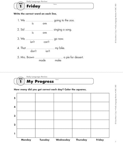 DAILY LANGUAGE REVIEW: GRADE 2