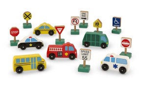 WOODEN VEHICLES & TRAFFIC SIGNS