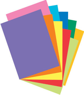 CARD STOCK: ASSORTED COLORS 100 CT