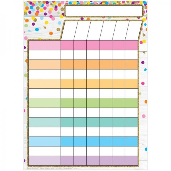 SMART POLY SPACE SAVER INCENTIVE CHART CONFETTI