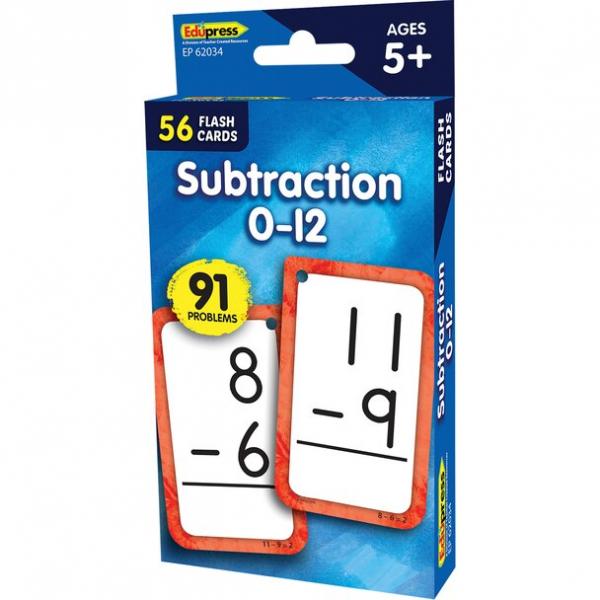 FLASH CARDS: SUBTRACTION 0-12
