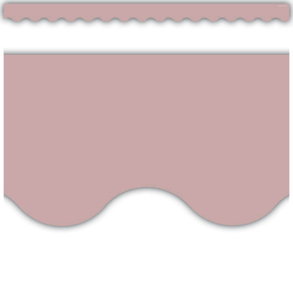 BORDER: SCALLOPED LIGHT MAUVE