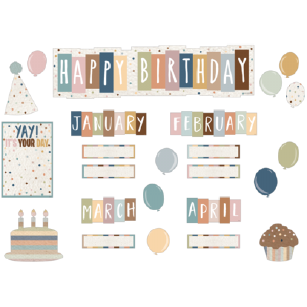 MINI BULLETIN BOARD SET: HAPPY BIRTHDAY EVERYONE IS WELCOME