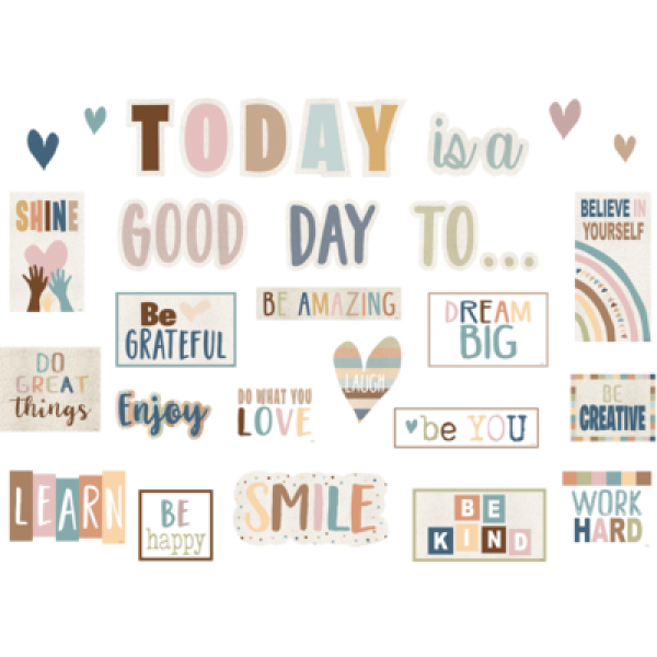 MINI BULLETIN BOARD SET: TODAY IS A GOOD DAY EVERYONE IS WELCOME