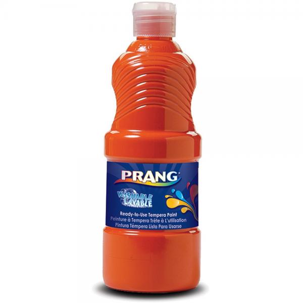 WASHABLE TEMPERA PAINT: ORANGE 16 OZ.
