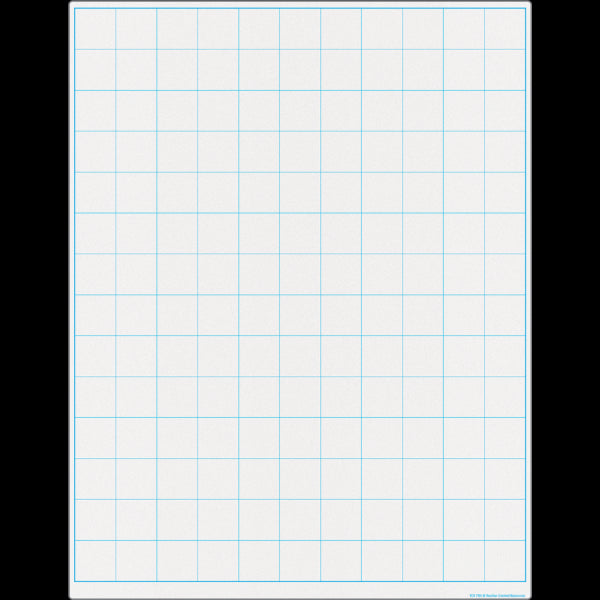 CHART: WRITE-ON/WIPE-OFF GRAPHING GRID 1 1/2 INCH SQUARES