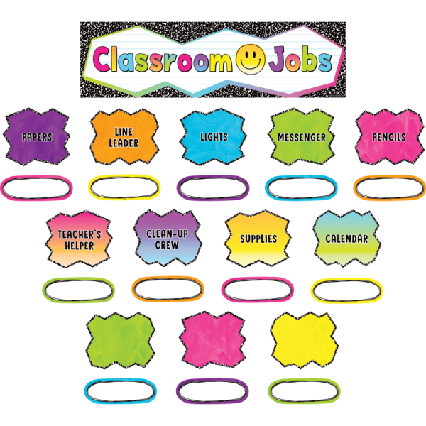 MINI BULLETIN BOARD SET: BRIGHTS 4EVER CLASSROOM JOBS