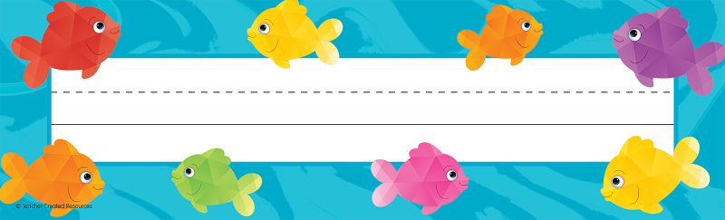 NAME PLATES: COLORFUL FISH