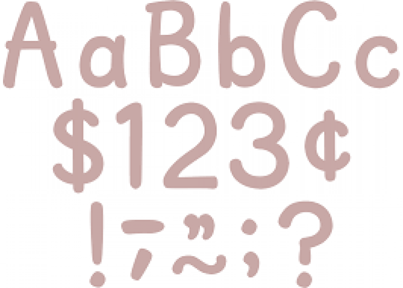 LETTERS: MODERN CLASSIC LIGHT MAUVE 4"