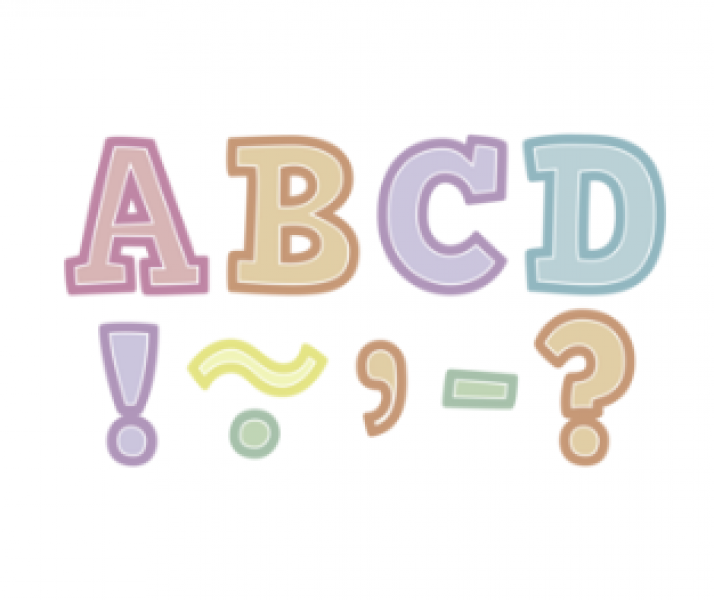 MAGNETIC LETTERS: PASTEL POP BOLD BLOCK