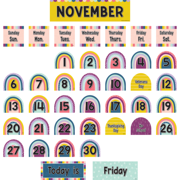 POCKET CHART CARDS: OH HAPPY DAY CALENDAR