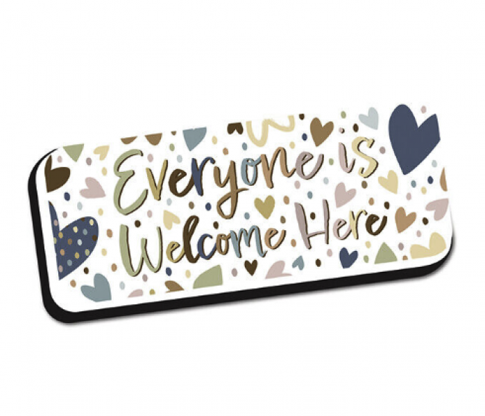 WHITEBOARD ERASER: MAGNETIC EVERYONE IS WELCOME