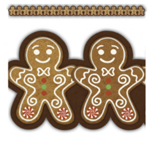 BORDER: GINGERBREAD COOKIES