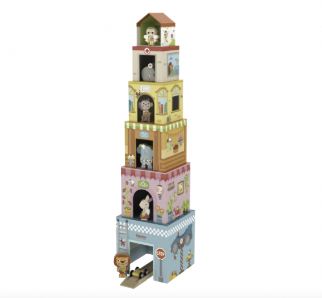 STACKING GAME TOWER HOUSE