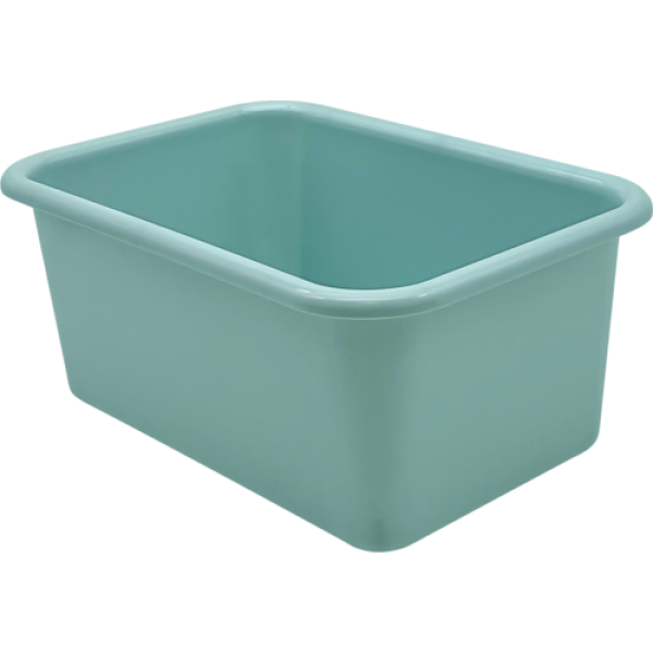 SMALL PLASTIC STORAGE BIN: CALMING BLUE