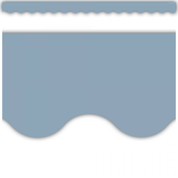 BORDER: COTTAGE BLUE SCALLOPED