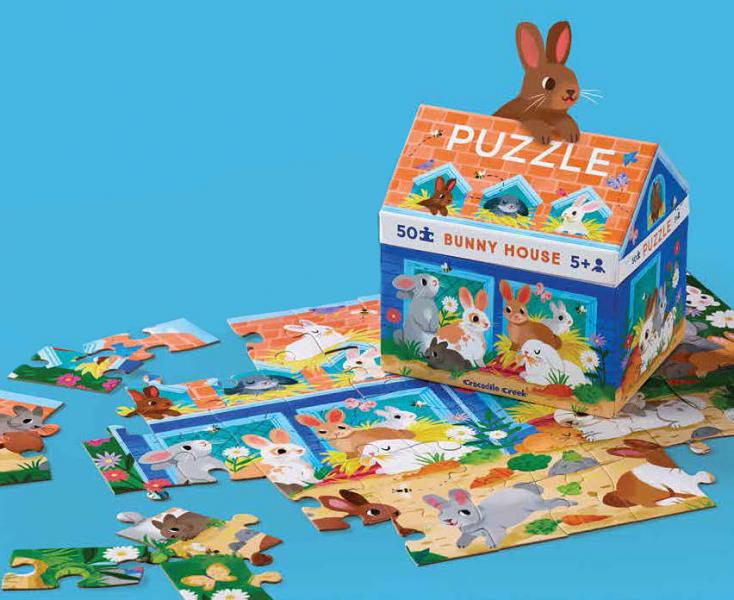PUZZLE: BUNNY HOUSE 50 PC