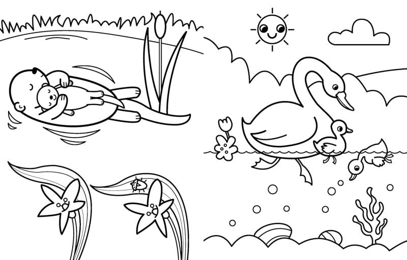 MY BUSY BABY ANIMALS COLORING BOOK