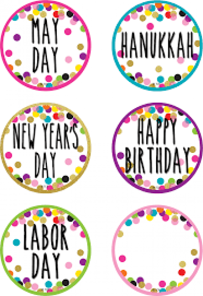 (SALE) (D) CALENDAR DAYS: HOLIDAYS AND SPECIAL EVENTS CONFETTI