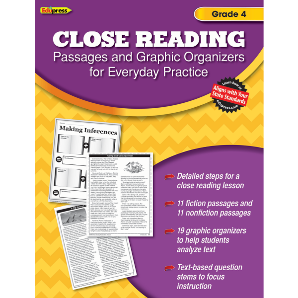 (SALE) CLOSE READING PASSAGES GRADE 4