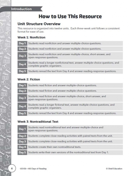 180 DAYS OF READING FOR SEVENTH GRADE