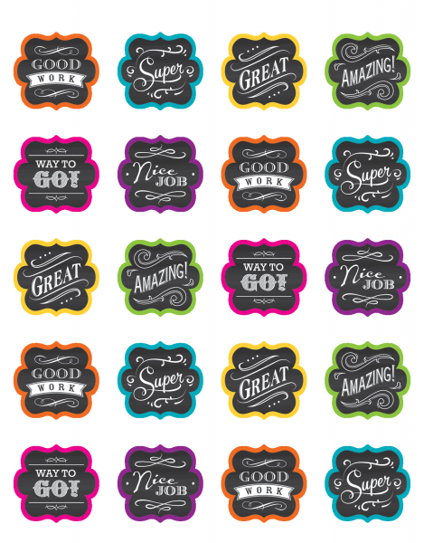 (SALE) STICKERS: CHALKBOARD BRIGHTS